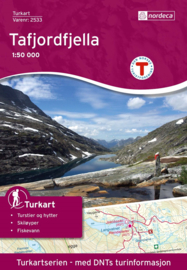 Wandelkaart Tafjordfjella 2533 | Nordeca | 1:50.000 | ISBN 7046660025338