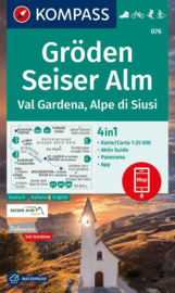 Wandelkaart Gröden-Seiser Alm | Kompass 076 | 1:25.000 | ISBN 9783991218647