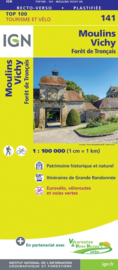 Wegenkaart - Fietskaart Moulins - Vichy | Auvergne / Allier | IGN 141 | ISBN 9782758547617
