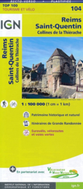 Wegenkaart - Fietskaart Reims - St. Quentin | IGN 104 | ISBN 9782758540762