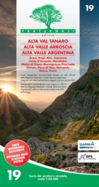 Wandelkaart Alta Val Tanaro, Alta Valle Arroscia, Alta Valle Argentina | Fraternali editore 19 | 1:25.000 | ISBN 9788897465270