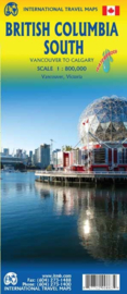 Wegenkaart British Columbia South : van Vancouver tot Calgary | 1: 900.000 | ITMB | ISBN 9781771290883