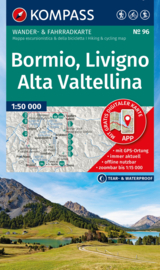 Wandelkaart Bormio-Livigno-Valtellina | Kompass 96 | 1:50.000 | ISBN 9783991544623
