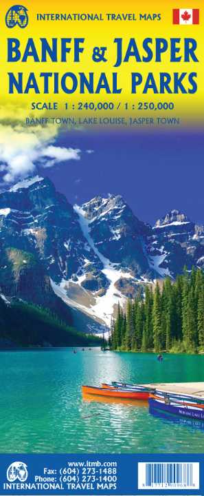 Wandelkaart Banff / Jasper NP's  | ITMB | 1:240.000/1:25.000 | ISBN 9781771290968