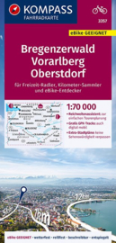 Fietskaart  Bregenzerwald - Vorarlberg - Oberstdorf | Kompass 3357 | 1:70.000 | ISBN 9783990448809