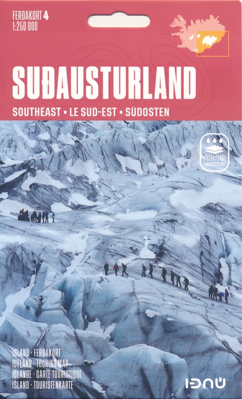 Wegenkaart Sudausturland - zuidoostelijk IJsland | Ferdakort nr. 4 | 1:250.000 | ISBN 9789979675501