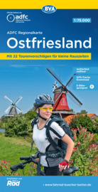Fietskaart Ostfriesland | ADFC Regionalkarte - BVA | 1:75.000 | ISBN 9783969901748