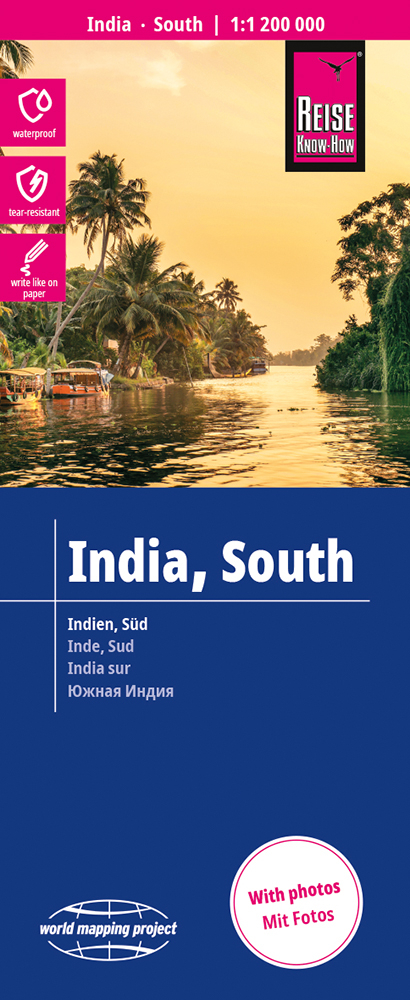 Wegenkaart Zuid India | Reise Know How | 1:1,2 miljoen | ISBN 9783831774753