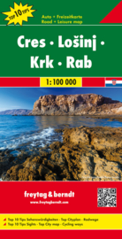 Wegenkaart Dalmatische Kust - Cres en Losinj en Krk en Rab | Freytag & Berndt 5 | 1:100.000 | ISBN 9783707916485