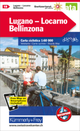 Fietskaart Lugano / Locarno | Kümmerly+Frey nr. 18 | 1:60.000 | ISBN 9783259024188