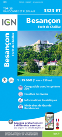 Wandelkaart Besançon - Forêt de Chailluz | IGN 3323ET - IGN 3323 ET | ISBN 9782758550129