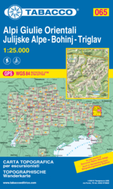 Wandelkaart Alpi Giulie Orientali - Julijske Alpe - Bohinj - Triglav | Tabacco 65 | 1:25.000 | ISBN 9788883151118