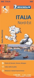 Wegenkaart Italie Noordoost | Michelin 562 | 1:400.000 | ISBN 9782067183957