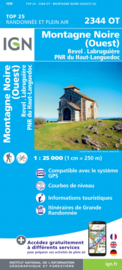 Wandelkaart Montagne Noire (ouest) / Revel / Labrugiere / PNR du Haut Languedoc | Languedoc |  IGN 2344OT - IGN 2344 OT | ISBN 9782758543022
