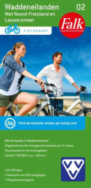 Fietskaart Waddeneilanden met Noord Friesland  & Lauwersmeer 02 | Falk | 1:50.000 | ISBN 9789028705333