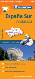 Wegenkaart Andalusië - Malaga - Granada - Sevilla | Michelin 578 | ISBN 9782067184428