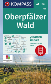 Wandelkaart Oberpfälzer Wald | Kompass 186 | 1:50.000 | ISBN 9783990446034