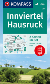 Wandelkaart Innviertel-Hausruckwald | Kompass 201 | 1:50.000 | ISBN 9783991540120