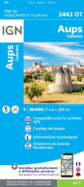 Wandelkaart Aups, Lorgues, Salernes, Cotignac, Var, Verdon | Provence |  IGN 3443OT - IGN 3443 OT | ISBN 9782758552383