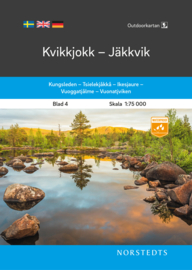 Wandelkaart Kvikkjokk - Jäkkvik outdoor fjall 04 | Norsteds | 1:75.000 | ISBN 9789113105017