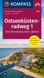 Fietskaart Ostseeküstenradweg 1 | Kompass 7052 | 1:50.000 | ISBN 9783991218395