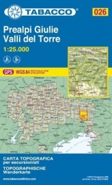 Wandelkaart Prealpi Giulie - Valli del Torre - Dolomieten | Tabacco 26 | 1:25.000 | ISBN 9788883150265