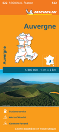 Wegenkaart Auvergne -Rhone Alps 2024 | Michelin 17522  | 1:200.000 | ISBN 9782067262508