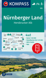Wandelkaart Nürnberger Land | Kompass 172 | 1:50.000 | ISBN 9783991218746