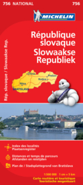Wegenkaart Slowakije | Michelin 11756 | 1:500.000 | ISBN 9782067173019