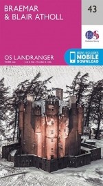 Wandelkaart Braemar And Blair Atholl - Cairngorms | Ordnance Survey 43 | ISBN 9780319261415