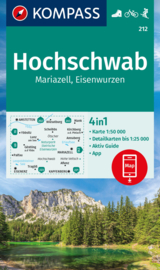 Wandelkaart Hochschwab - Mariazell - Eisenwurzen | Kompass 212 | 1:50.000 | ISBN 9783991217749