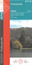 Topografische kaart Belgie NGI 47 / 7-8 Profondeville - Namur Sud | 1:25.000 - ISBN 9789462353749