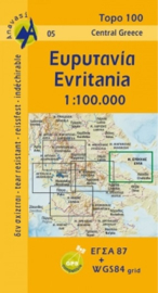 Wegenkaart Evritania (Griekenland) | Anavasi 05 | 1:100.000 | ISBN 9789608195653