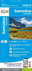 Wandelkaart Samoens, Haut-Giffre, Flaine, Chamonix, les Dents Blanches | Mont Blanc gebied | IGN 3530ET - IGN 3530 ET | ISBN 9782758540069