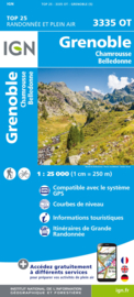 Wandelkaart Grenoble, Chamrousse, Belledonne | IGN 3335OT - IGN 3335 OT | ISBN 9782758551966