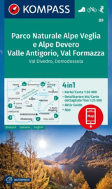 Wandelkaart Parco Naturale Alpe Veglia e Alpe Devero Domodóssola | Kompass 89 | 1:50.000 | ISBN 9783991218869