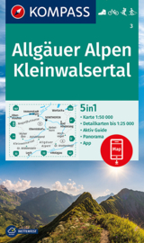 Wandelkaart Allgauer Alpen - Kleinwalsertal | Kompass 3 | 1:50.000 | ISBN 9783991210283