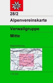 Wandelkaart  Verwallgruppe 28/2 Mittleres Blatt | OAV | ISBN 9783928777360