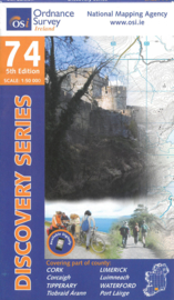 Wandelkaart Ordnance Survey / Discovery series | Cork / Limmerick / Tipperary / Waterford 74 | ISBN 9781908852908