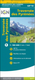 Wandelkaart GR10 - Traverse over de Pyreneeën - Franse zijde | IGN | 1:100.000 | ISBN 9782758551294