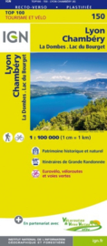 Wegenkaart - fietskaart Lyon - Chambery | Rhône Alps | IGN 150  | ISBN 9782758540847