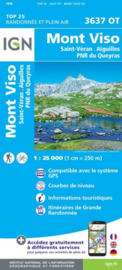 Wandelkaart Mont Viso, Saint-Veran, Aiguilles & Parc Naturel Regional de Queyras | Queyras | IGN 3637OT - 3637 OT