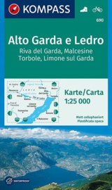 Wandelkaart Alto Garda di Ledro | Kompass 690 | 1:25.000 | ISBN 9783990443415