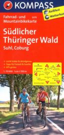 Fietskaart Südlicher Thüringer Wald | Kompass 3079 | 1:70.000 | ISBN 9783850263061