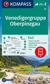 Wandelkaart Venedigergruppe / Oberpinzgau | Kompass 38 | 1:50.000 | ISBN 9783991210900
