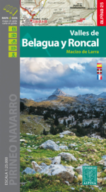 Wandelkaart Valles de Belagua y Roncal - Macizo de Larra - westelijke Pyreneeën | Editorial Alpina | 1:25.000 | ISBN 9788480906685