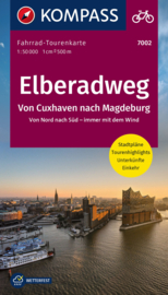 Fietskaart Elbe Radweg 2 Maagdenburg - Cuxhaven | Kompass 7002 | 1:50.000 | ISBN 9783991213864