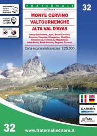 Wandelkaart  Valtournenche - Alta Val d'Ayas | Fraternali editore 32 | 1:25.000 | ISBN 9788897465539