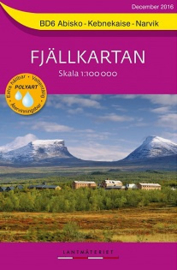 Wandelkaart Abisko: Kebnekaise : Narvik Fjällkarta | Lantmateriet BD06 | ISBN 9789158895843