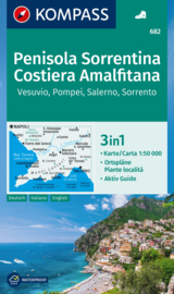 Wandelkaart Penisola Sorrentina, Costiera Amalfitana | Kompass 682 | 1:50.000 | ISBN 9783991219866